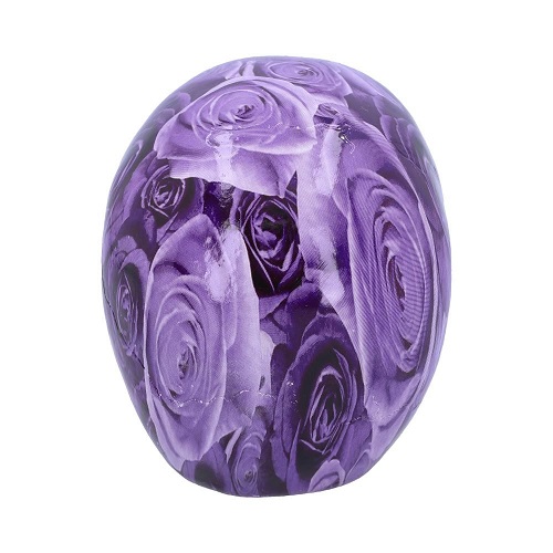 Purple Romance Skull Ornament
