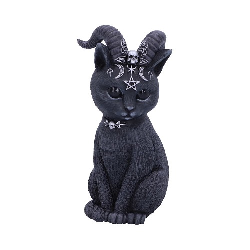 Pawzuph Horned Occult Cat Figurine Nemesis Now b5148r0