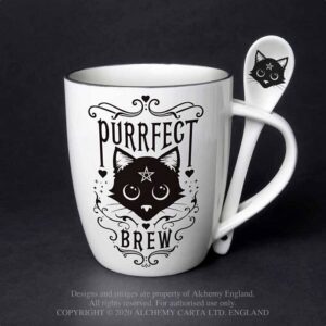 Purrfect Brew Mug & Spoon Set Alchemy England