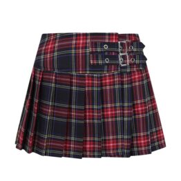Darkdoll Mini Skirt BLK TARTAN Banned Apparel