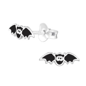 Cute Bat – 925 Sterling Silver Colourful Ear Studs