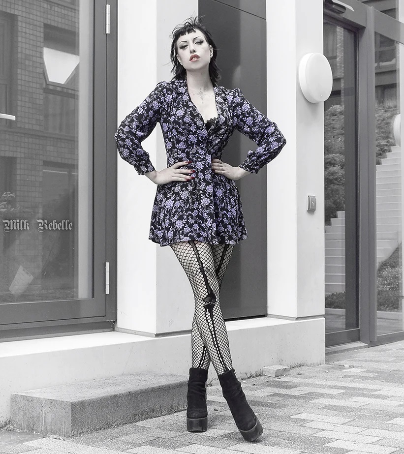 Skeleton Bone Net Tights