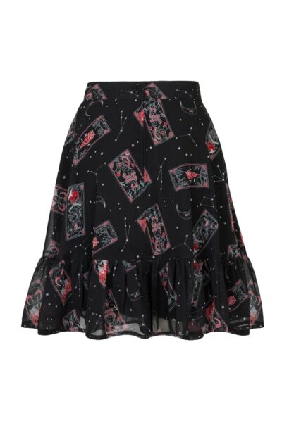 h50288p-duality-skirt-blk Hell Bunny