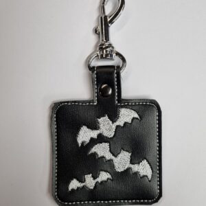 Embroidered Flying Bat Bag Charm