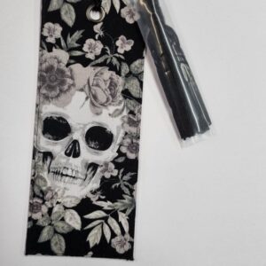 Floral Skull Bookmark Handmade