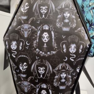Gothic Chic Coffin Backpack Handmade