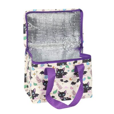 Cute and Creepy Cat Print Lunch Bag - Image 4