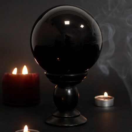 Crystal Ball on Black Stand