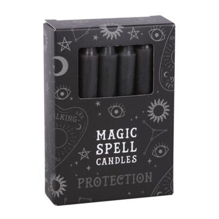 12 Black 'Protection' Spell Candles