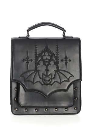 Black Gothic Bat Backpack Banned Apparel
