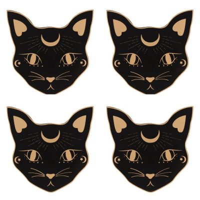Mystic Mog Cat Face Coaster Set - Image 2