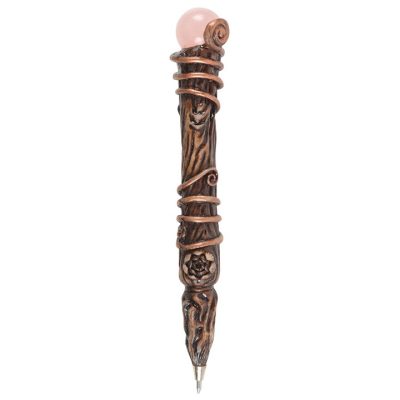 Romance Rose Quartz Crystal Wand Pen - Image 4