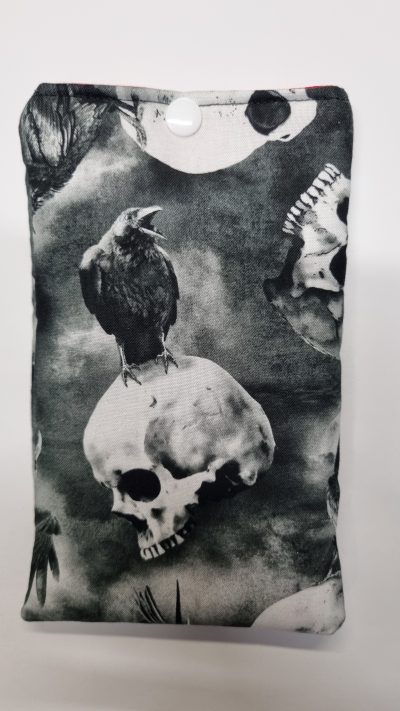 Handmade Raven & Skulls Glasses Case - Image 2