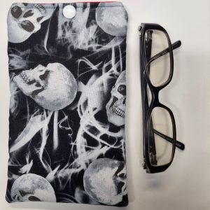 Handmade Smoke Skull Glasses Case