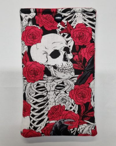 Handmade Skeleton Roses Glasses Case - Image 2