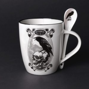 Poe’s Raven Mug & Spoon Set Alchemy England