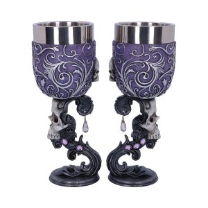 Deaths Desire Skull Goblets 18.5cm (set of 2)