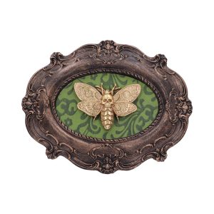 Moth Macabre Wall Plaque 22.3cm