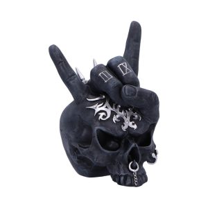Horns Up Skull 17.5cm